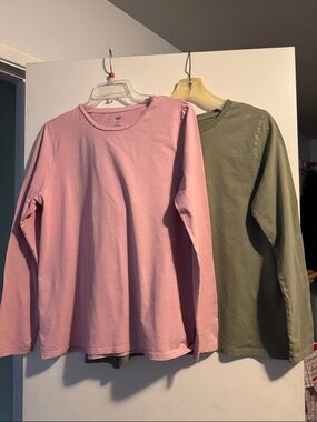 dip Oversized Tee in Dusty Pink & Olive